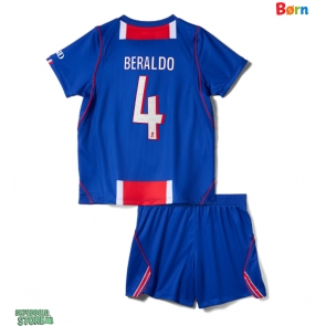 Paris Saint-Germain Lucas Beraldo #4 Replika Babytøj Hjemmebanesæt Børn 2026-27 Kortærmet (+ Korte bukser)